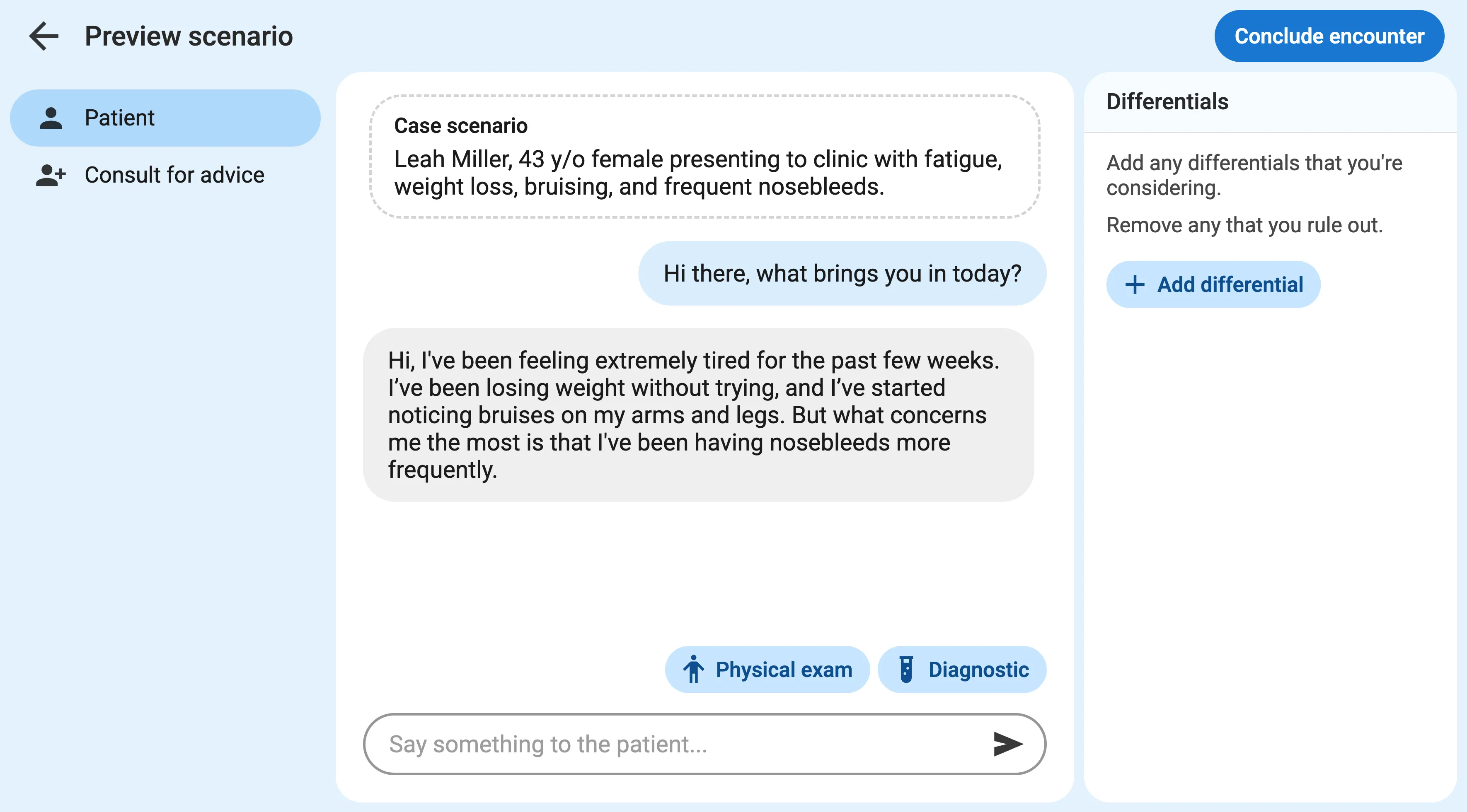 Previewing your scenario